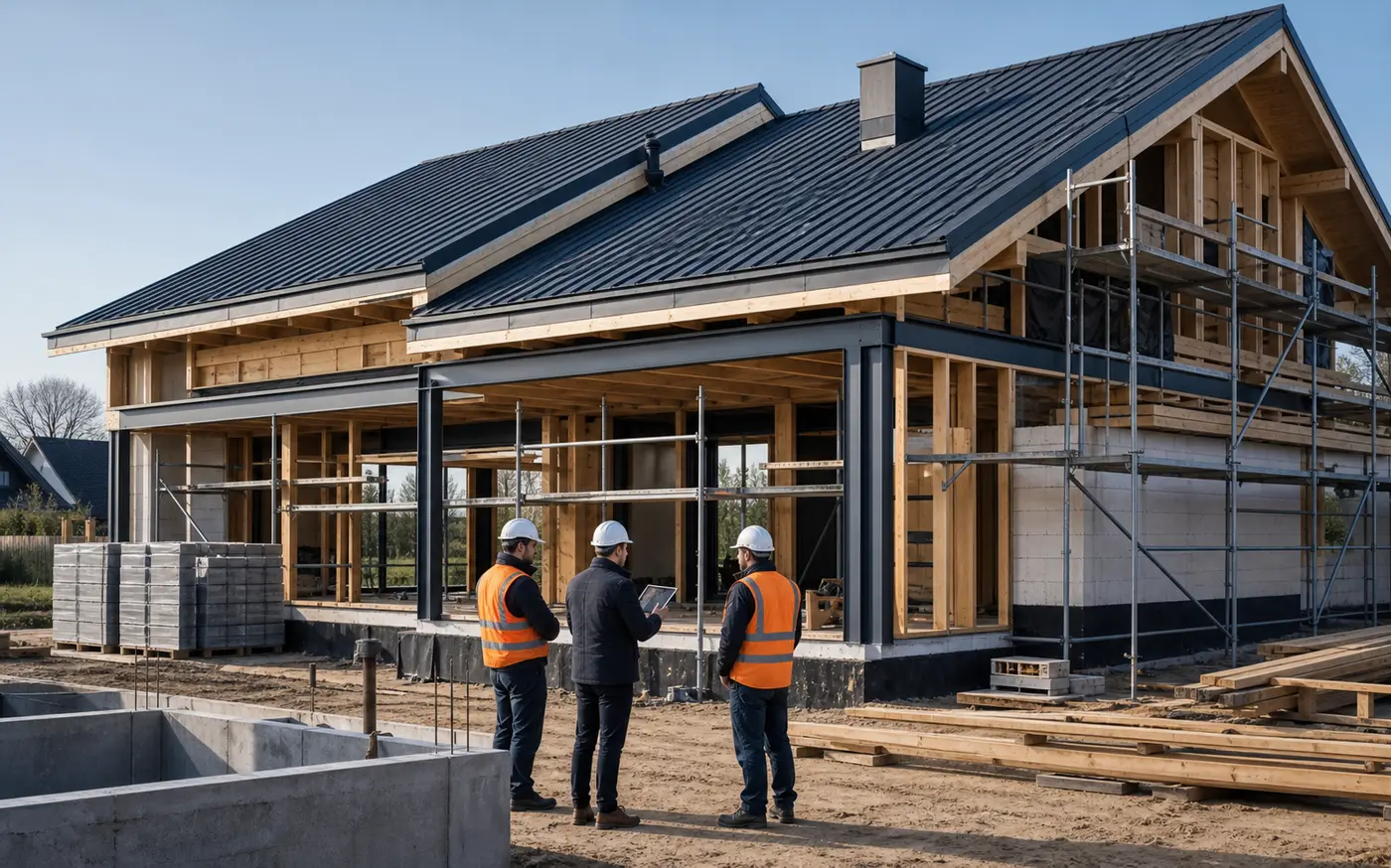 Profesjonalnie prowadzona budowa nowoczesnego domu